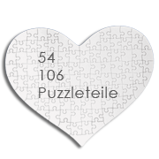 Herzpuzzle mit Foto