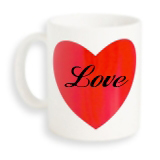 Zaubertasse mit Herz